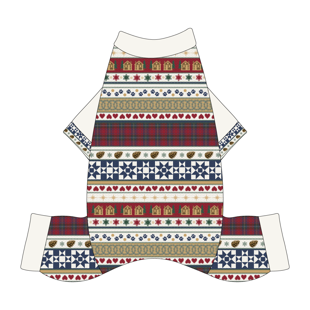 Stitched In Snow - Mistletoe Cabin - Mon Ami Jammies