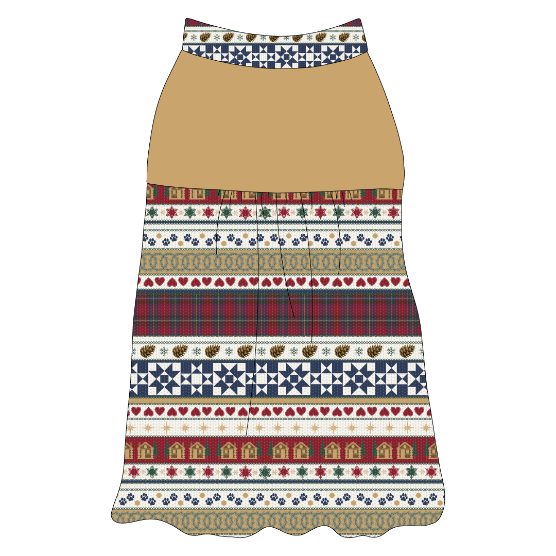 Stitched In Snow - Mistletoe Cabin - The Sophia Tank