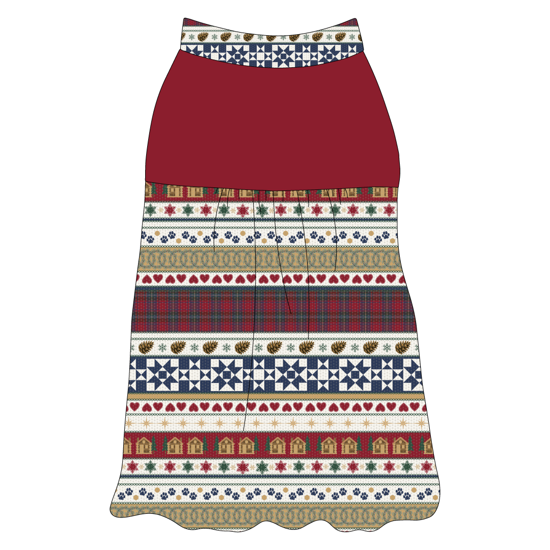 Stitched In Snow - Mistletoe Cabin - The Sophia Tank