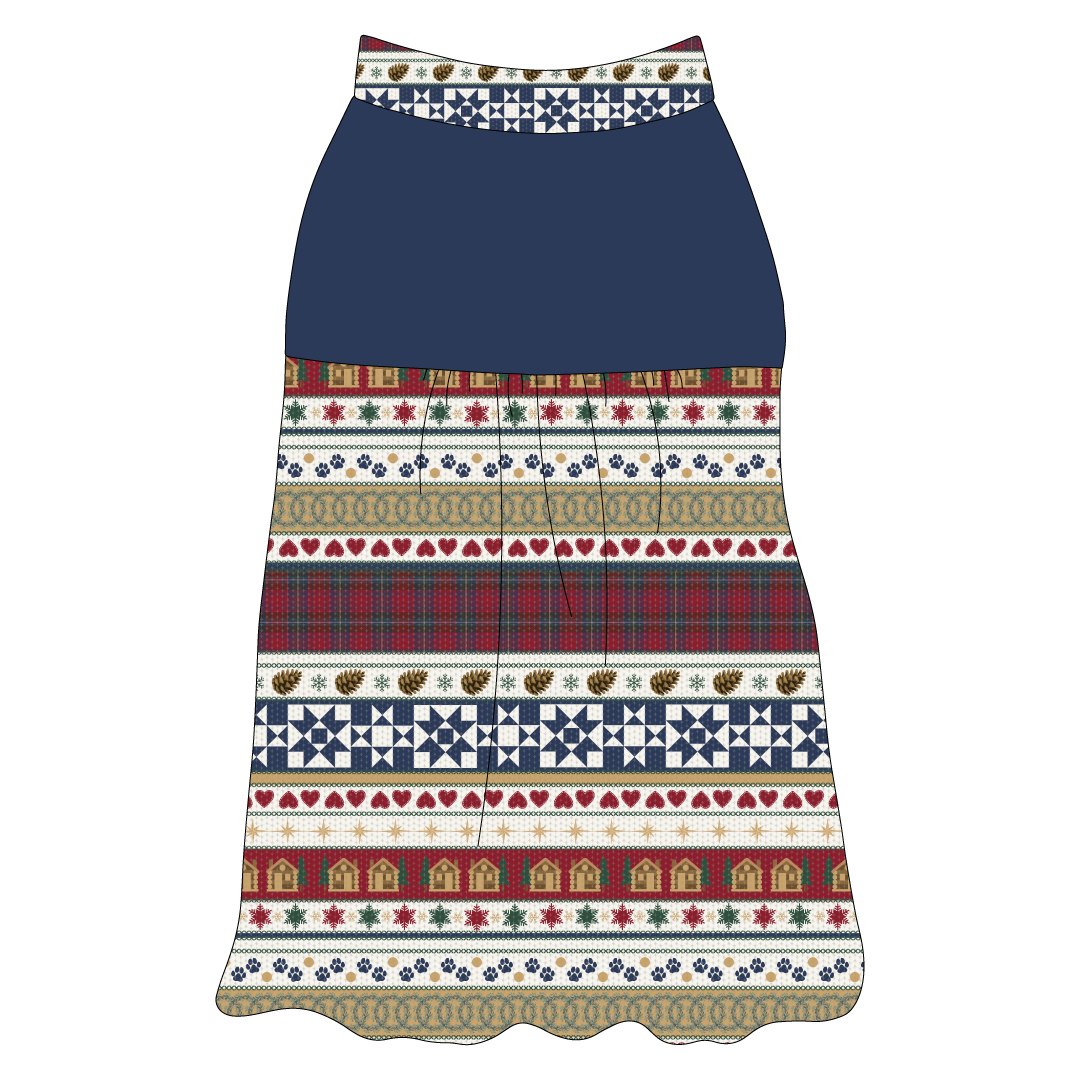 Stitched In Snow - Mistletoe Cabin - The Sophia Tank