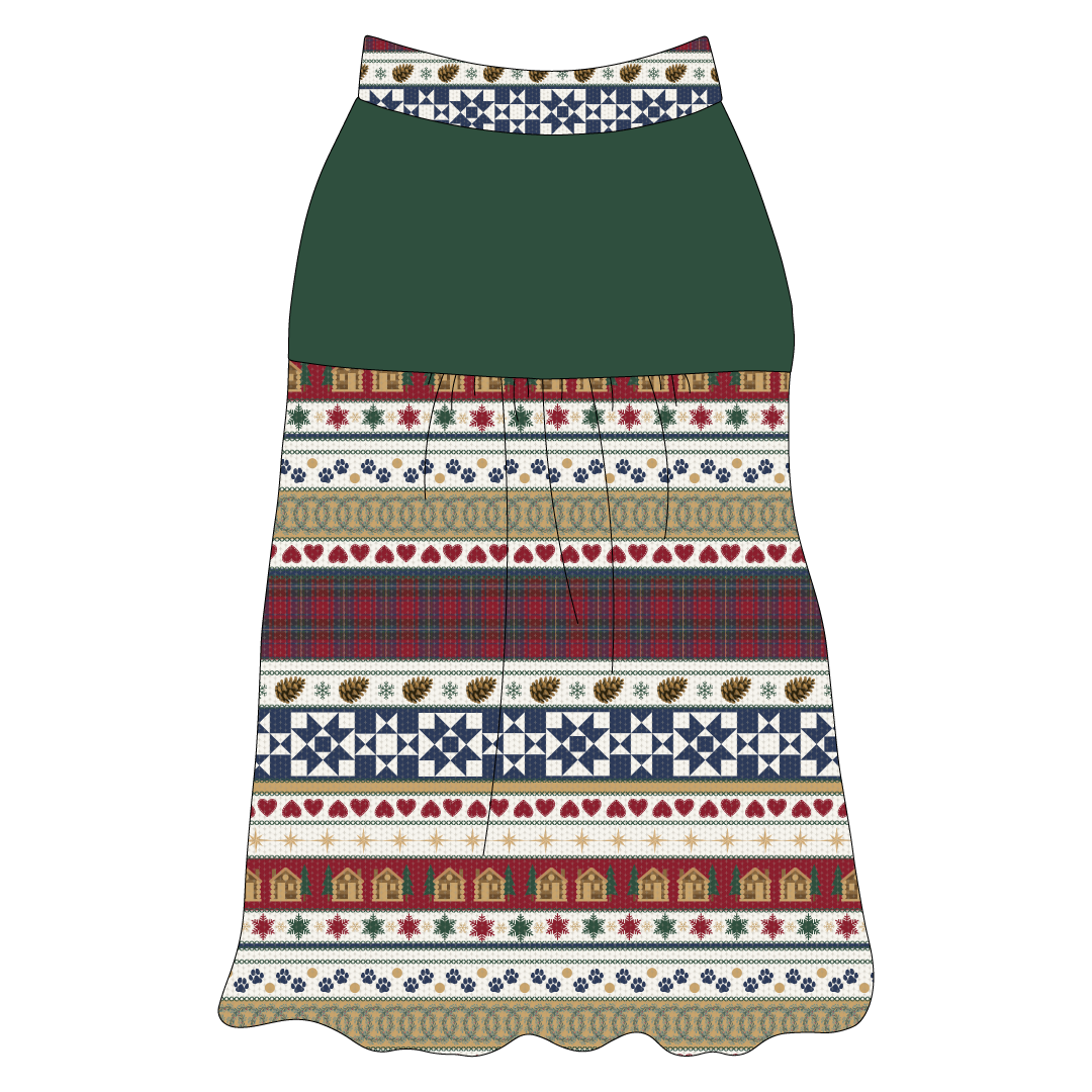 Stitched In Snow - Mistletoe Cabin - The Sophia Tank