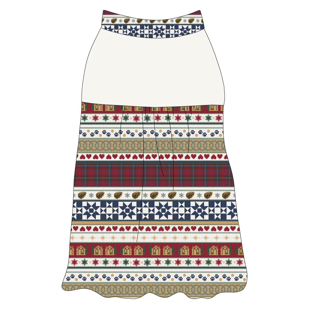 Stitched In Snow - Mistletoe Cabin - The Sophia Tank