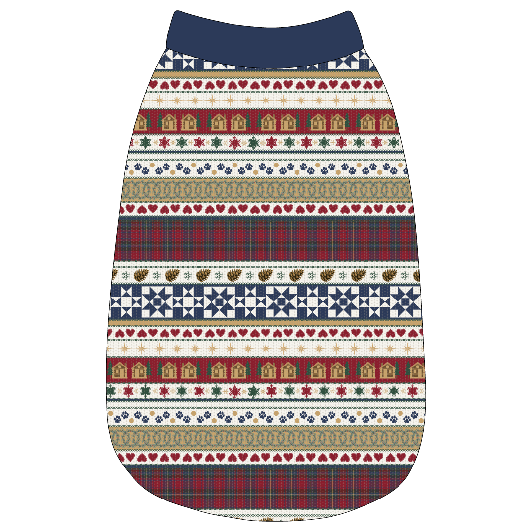 Stitched In Snow - Mistletoe Cabin - The Basic Tank