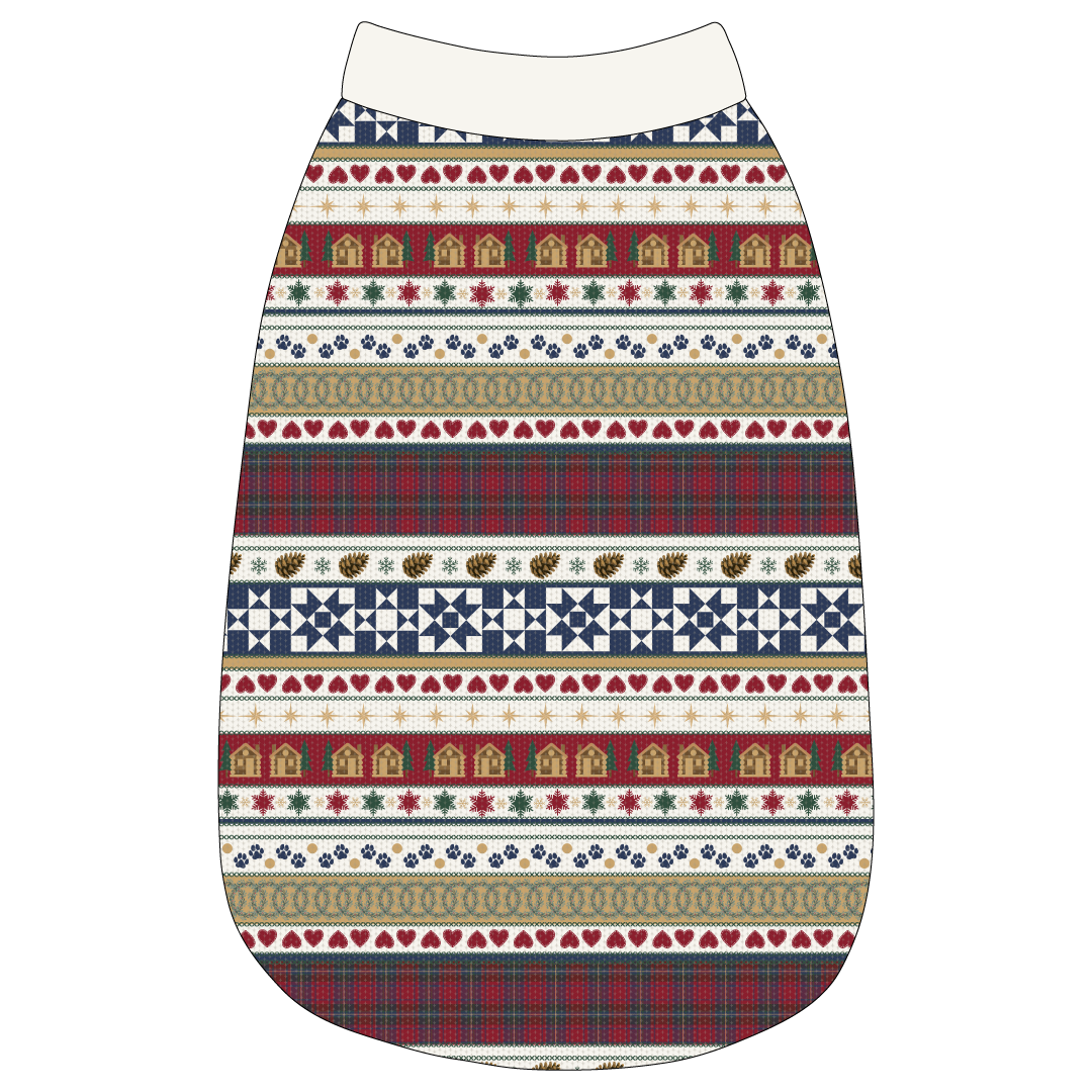 Stitched In Snow - Mistletoe Cabin - The Basic Tank