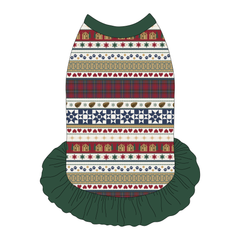 Stitched In Snow - Mistletoe Cabin - The Tank With Skirt