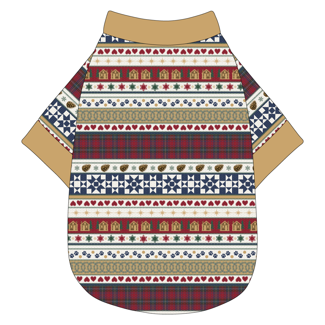 Stitched In Snow - Mistletoe Cabin - The Basic Tee