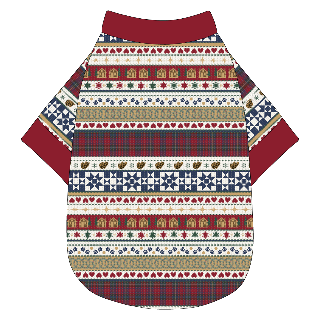 Stitched In Snow - Mistletoe Cabin - The Basic Tee