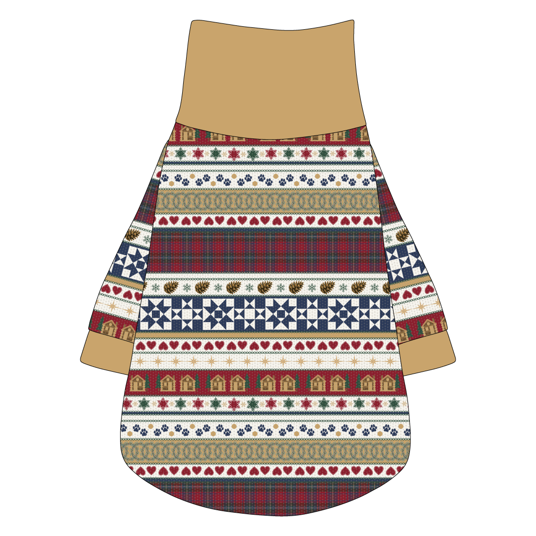 Stitched In Snow - Mistletoe Cabin - The Turtleneck Tee