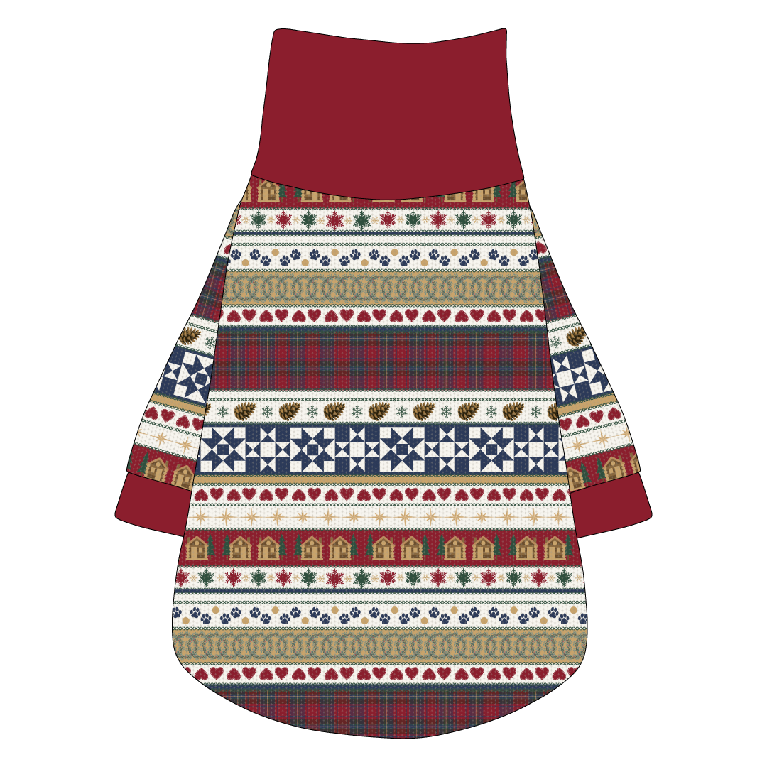 Stitched In Snow - Mistletoe Cabin - The Turtleneck Tee