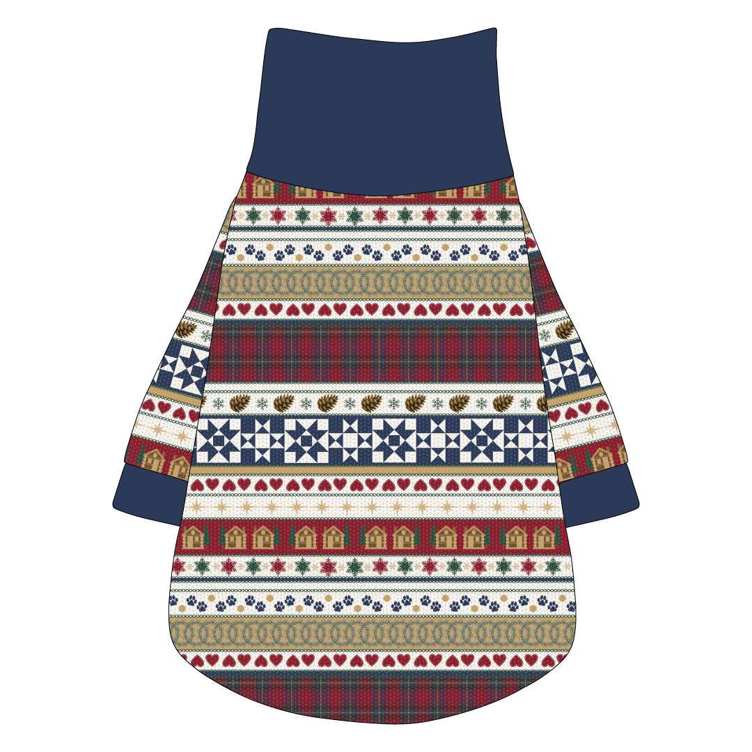 Stitched In Snow - Mistletoe Cabin - The Turtleneck Tee