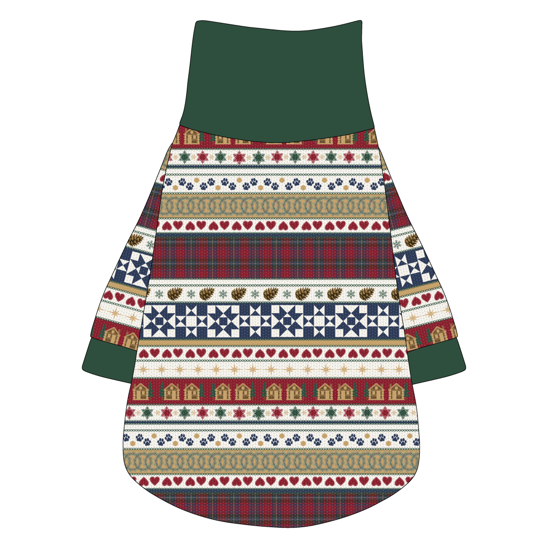 Stitched In Snow - Mistletoe Cabin - The Turtleneck Tee