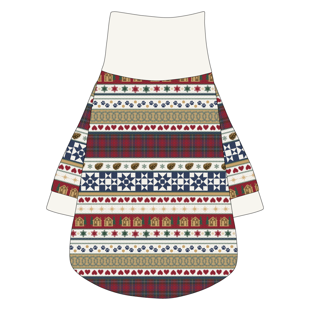 Stitched In Snow - Mistletoe Cabin - The Turtleneck Tee