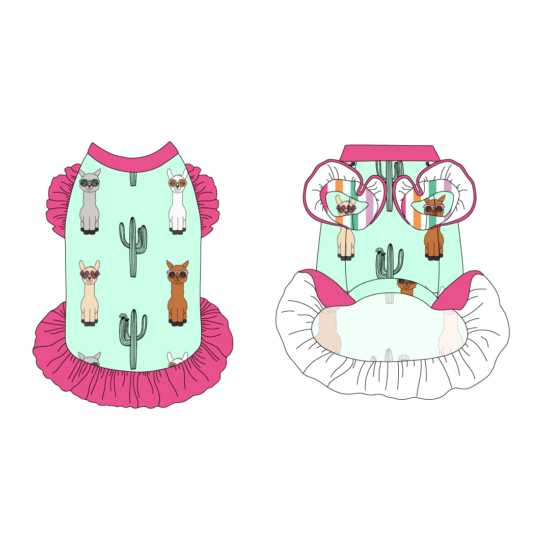 No Prob-Llama - La Petite Shimmy Dress