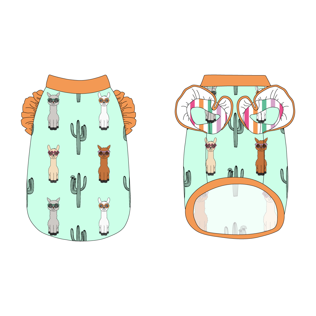 No Prob-Llama - La Petite Shimmy Tank