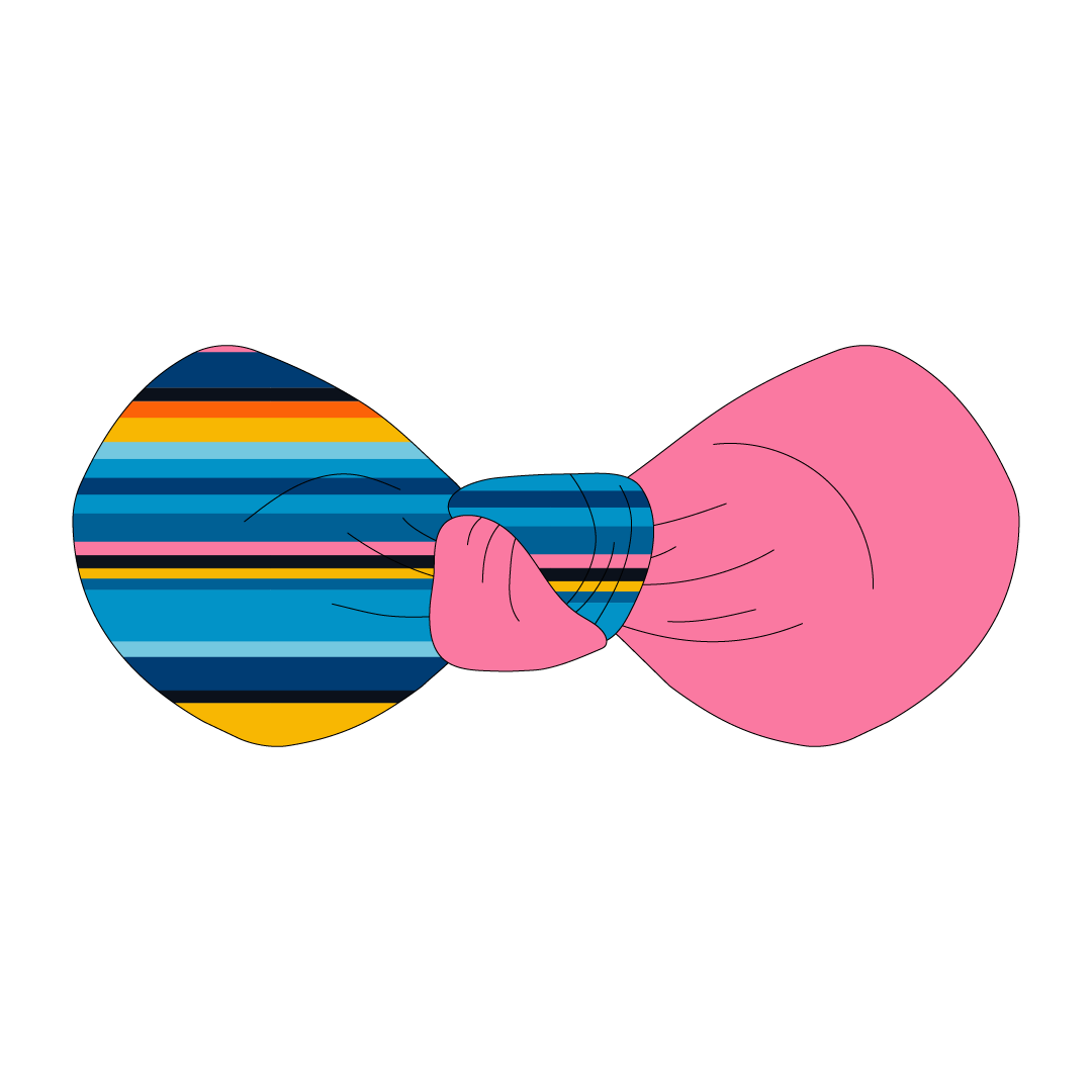 La Vida Flora - Paseo Stripe - The Knot Bow