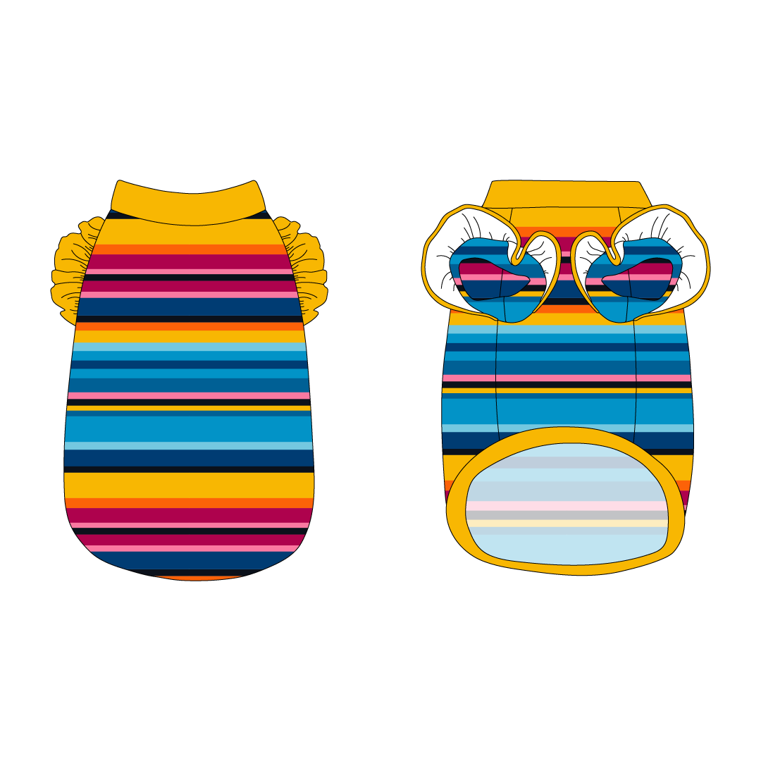 La Vida Flora - Paseo Stripe - La Petite Shimmy Tank