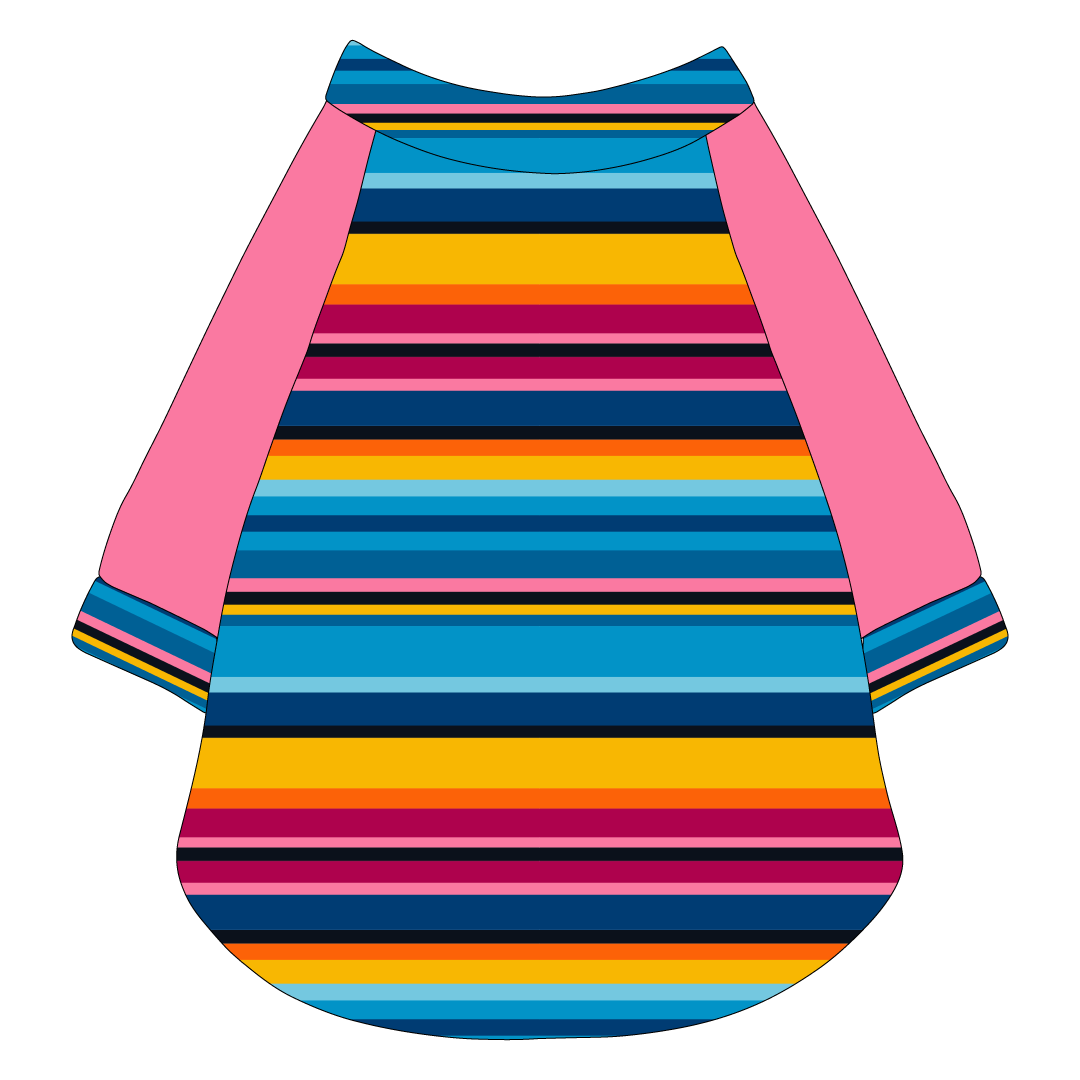 La Vida Flora - Paseo Stripe - The Raglan Jersey