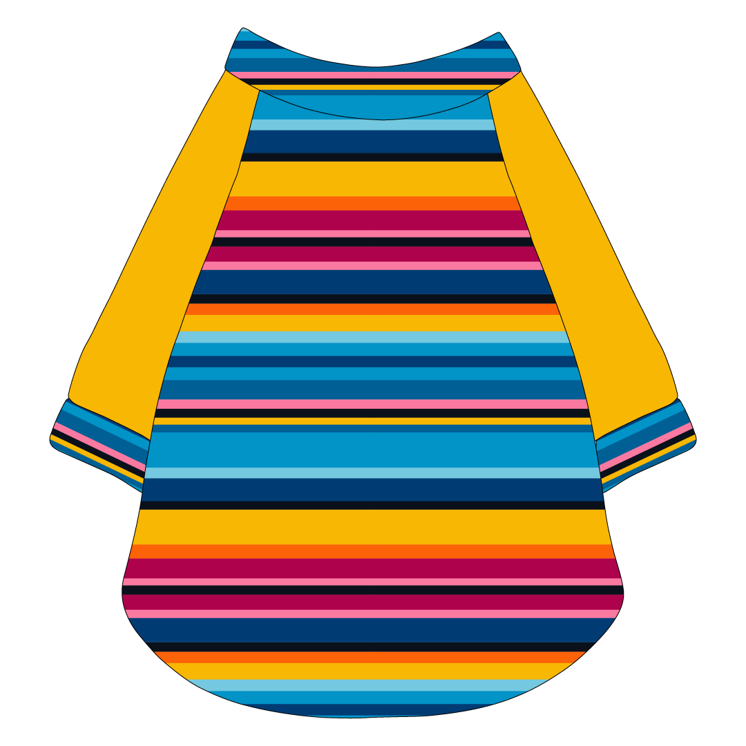 La Vida Flora - Paseo Stripe - The Raglan Jersey