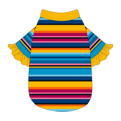 La Vida Flora - Paseo Stripe - The Shimmy Edge Tee
