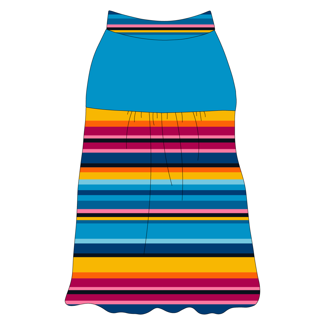 La Vida Flora - Paseo Stripe - The Sophia Tank