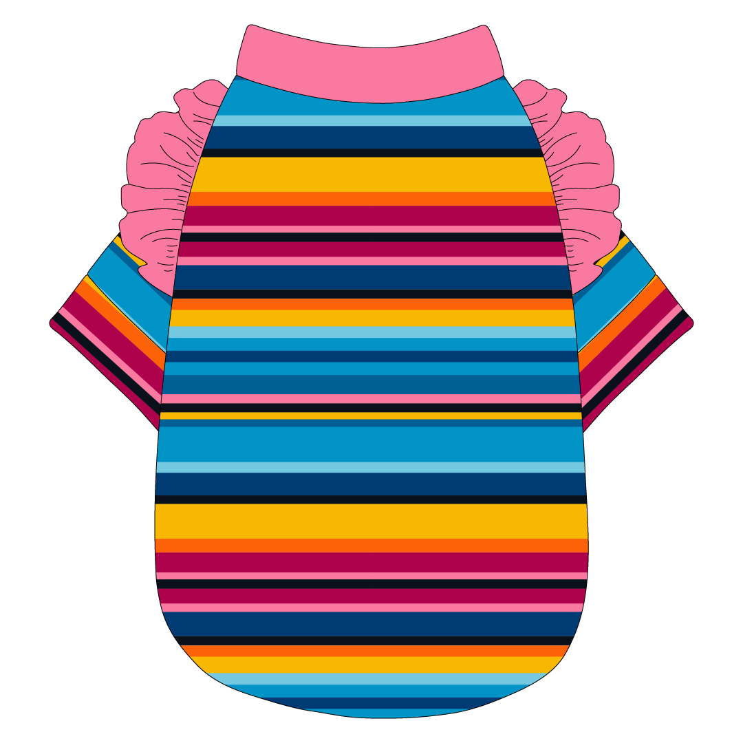 La Vida Flora - Paseo Stripe - The Sylvie Tee