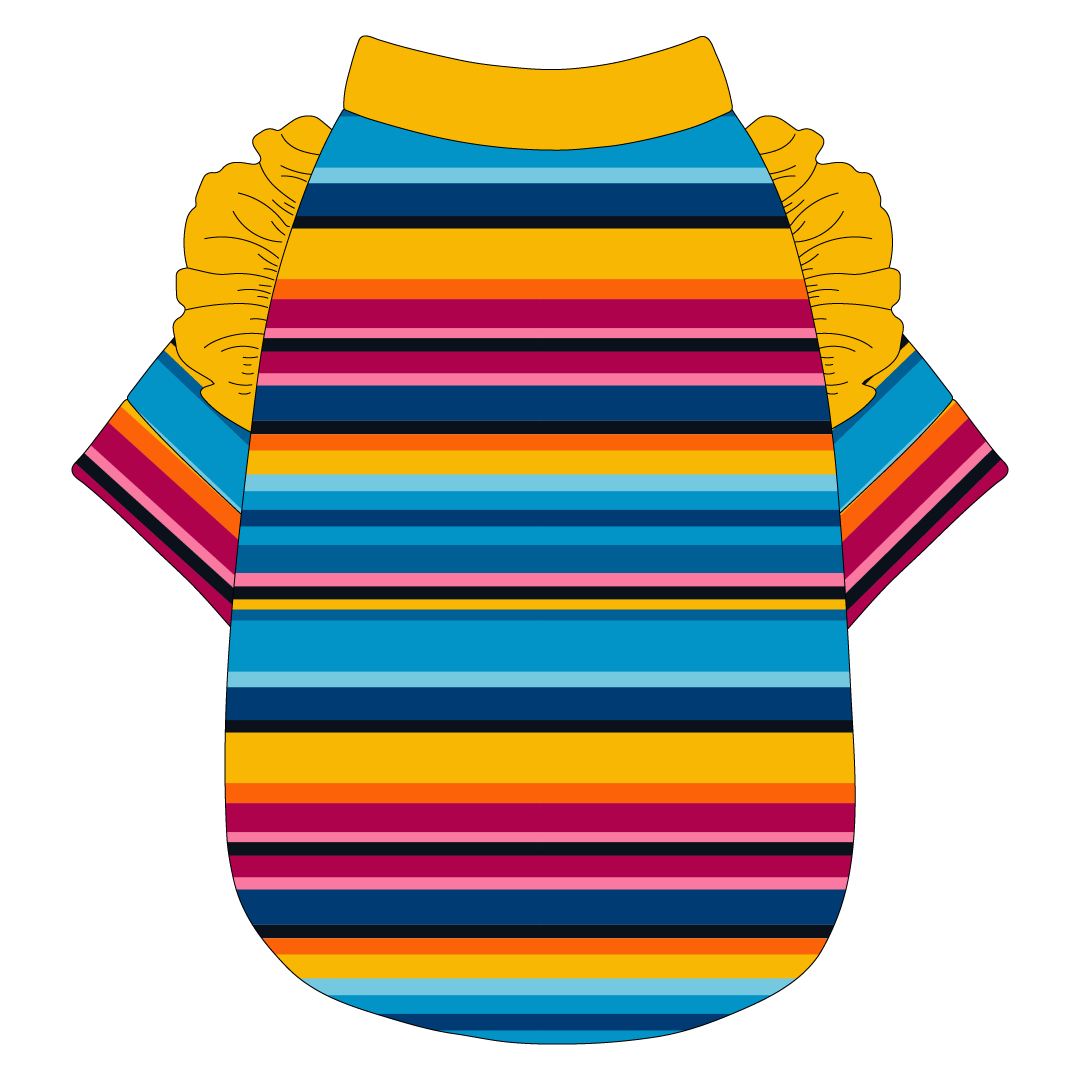 La Vida Flora - Paseo Stripe - The Sylvie Tee