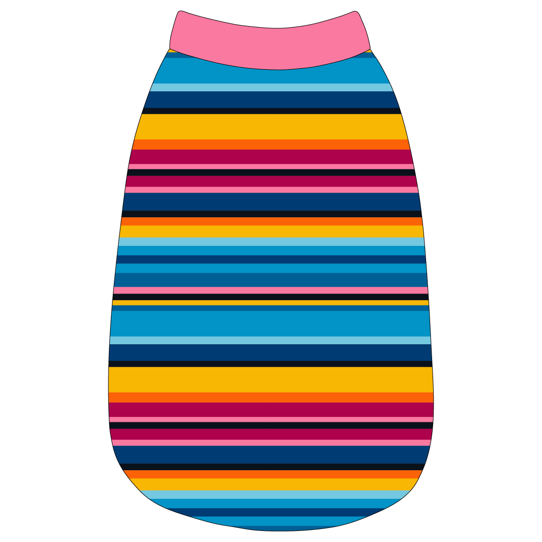 La Vida Flora - Paseo Stripe - The Basic Tank