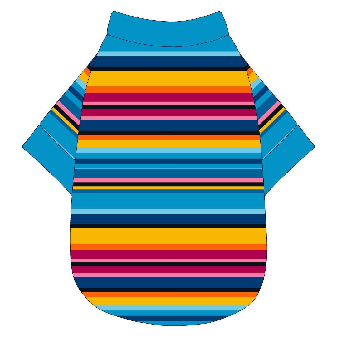 La Vida Flora - Paseo Stripe - The Basic Tee