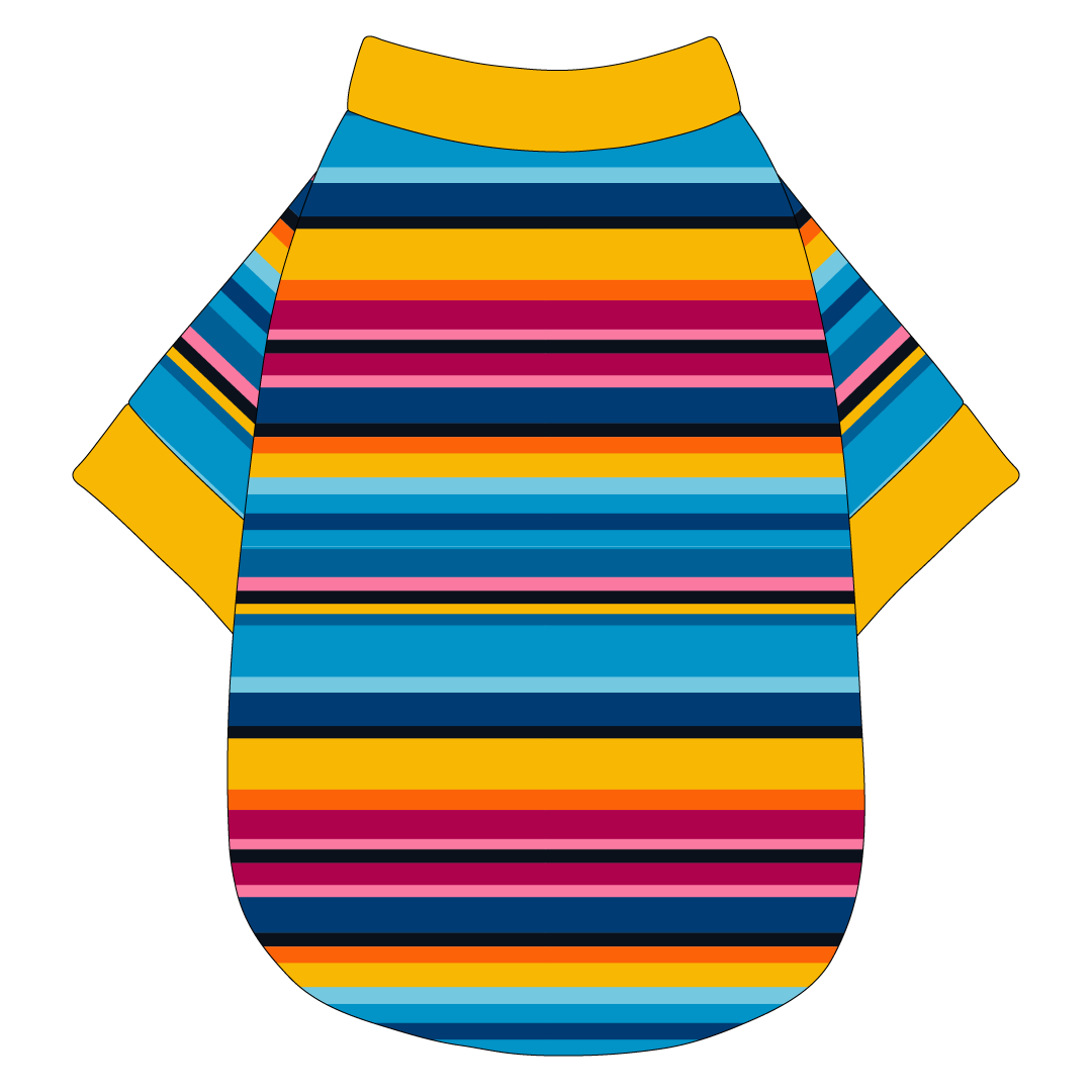 La Vida Flora - Paseo Stripe - The Basic Tee