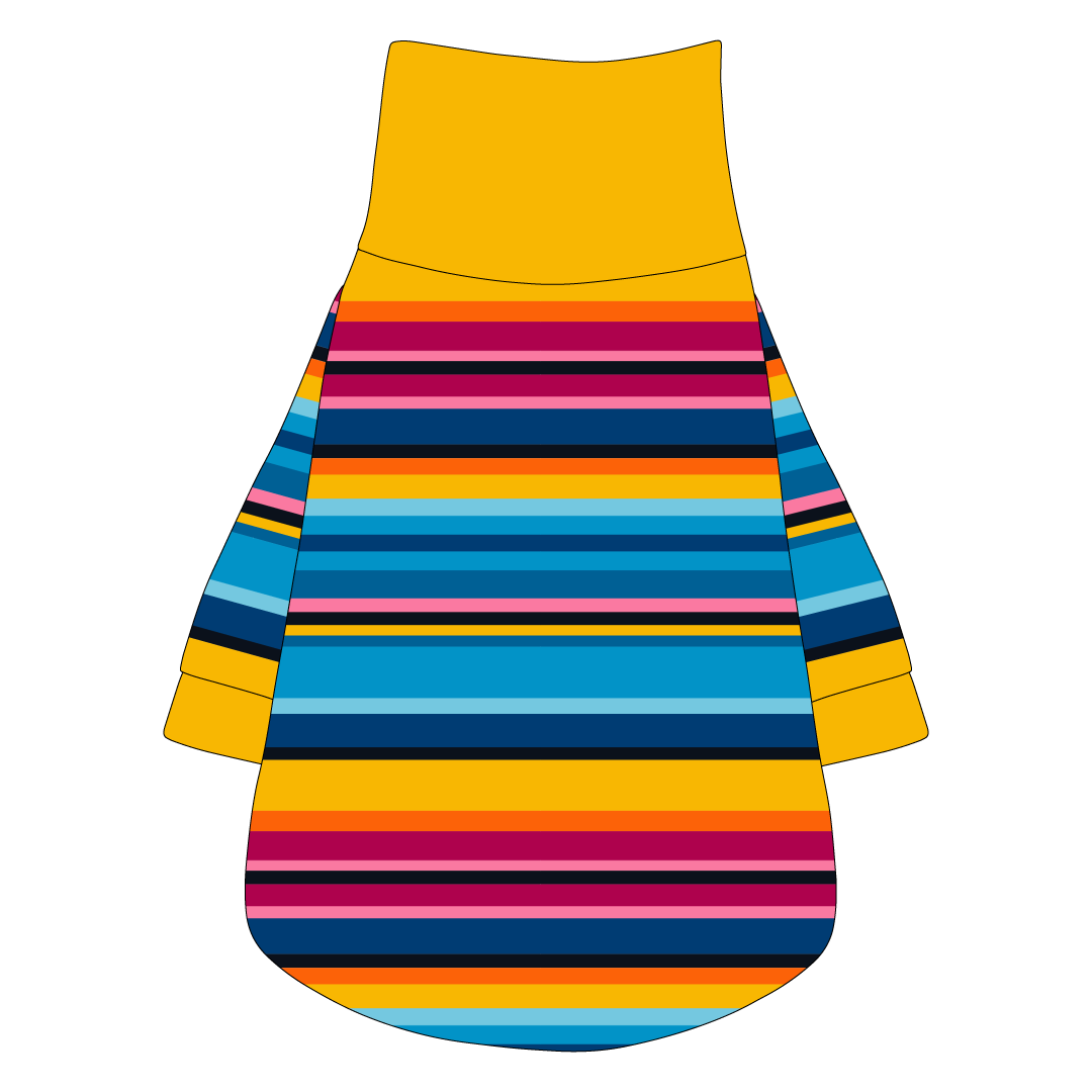 La Vida Flora - Paseo Stripe - The Turtleneck Tee