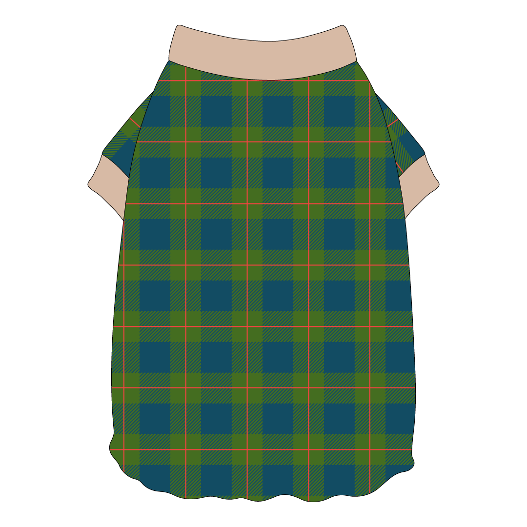 Paw Scouts - Paw Scouts Plaid - Flutter Waist Tee