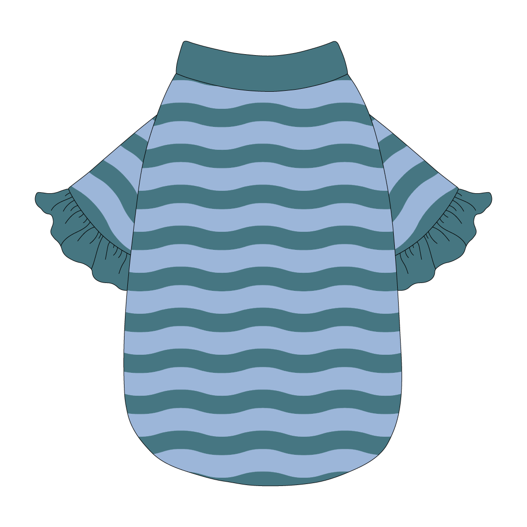 Poolside Pops - Poolside Waves - The Shimmy Edge Tee