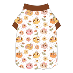 Pumpkins And Petals - Flutter Waist Tee