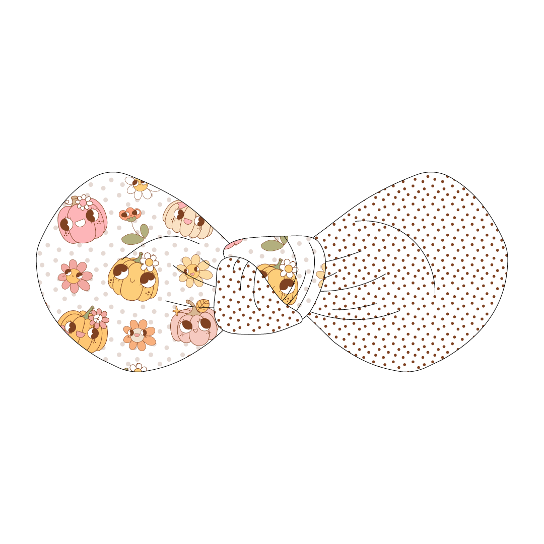 Pumpkins And Petals - The Knot Bow