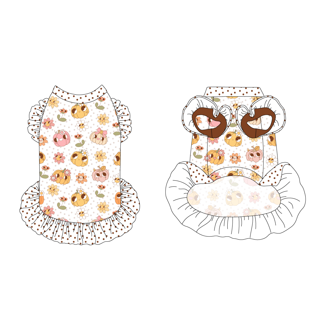 Pumpkins And Petals - La Petite Shimmy Dress