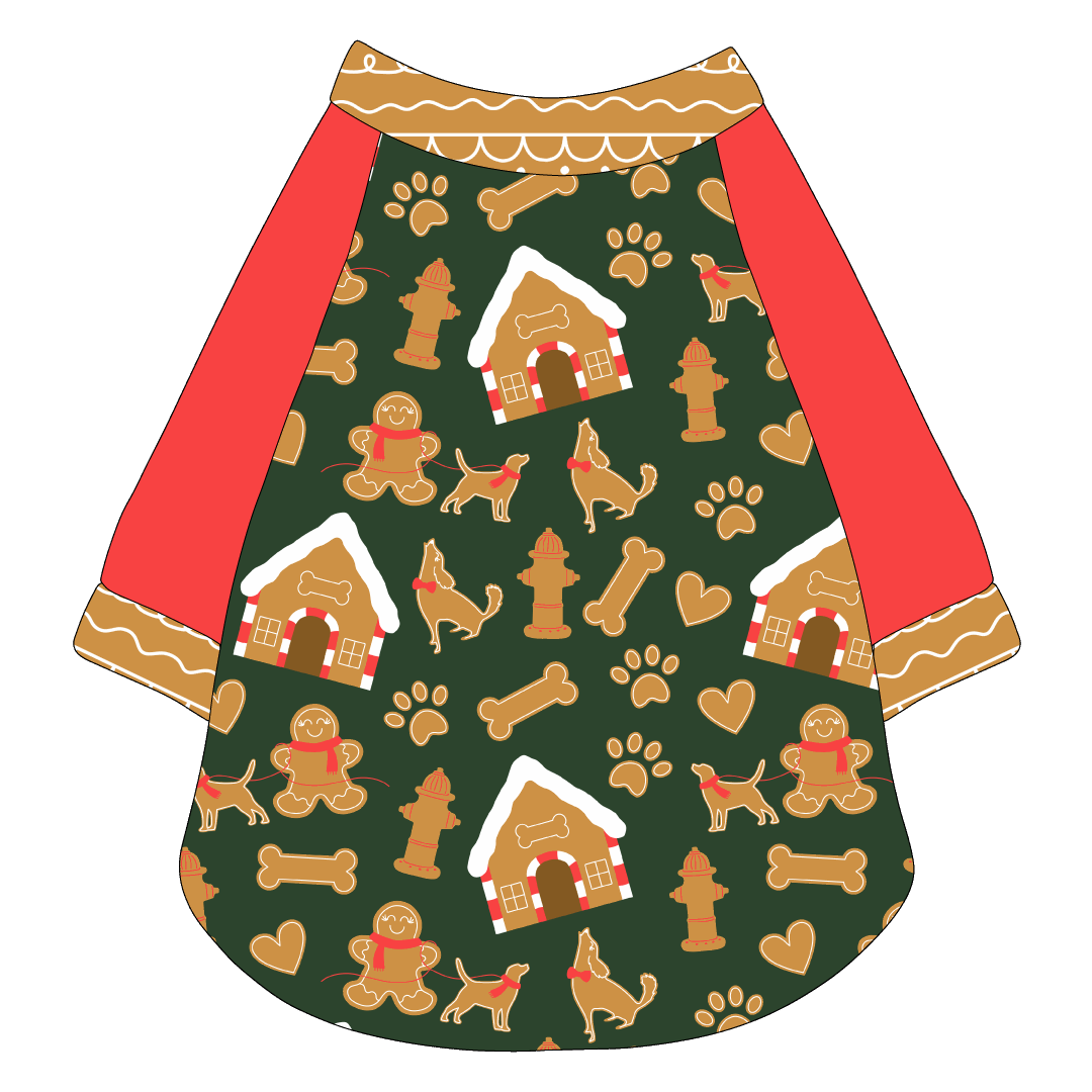 Twas The Night Before Christmas - Dog Gingerbread - The Raglan Jersey