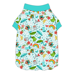 Rainy Day Delight - Flutter Waist Tee