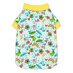 Rainy Day Delight - Flutter Waist Tee