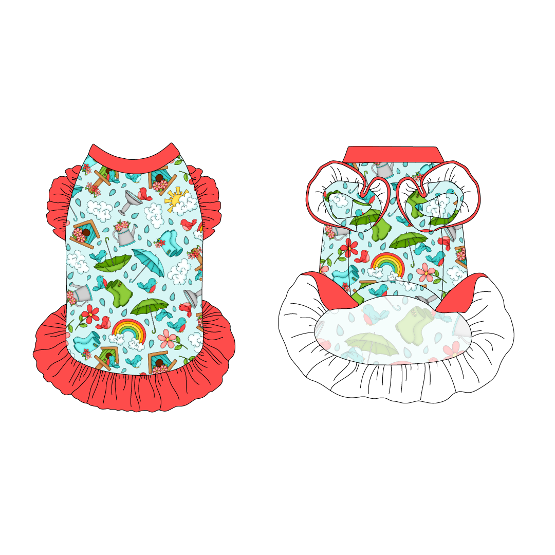 Rainy Day Delight - La Petite Shimmy Dress