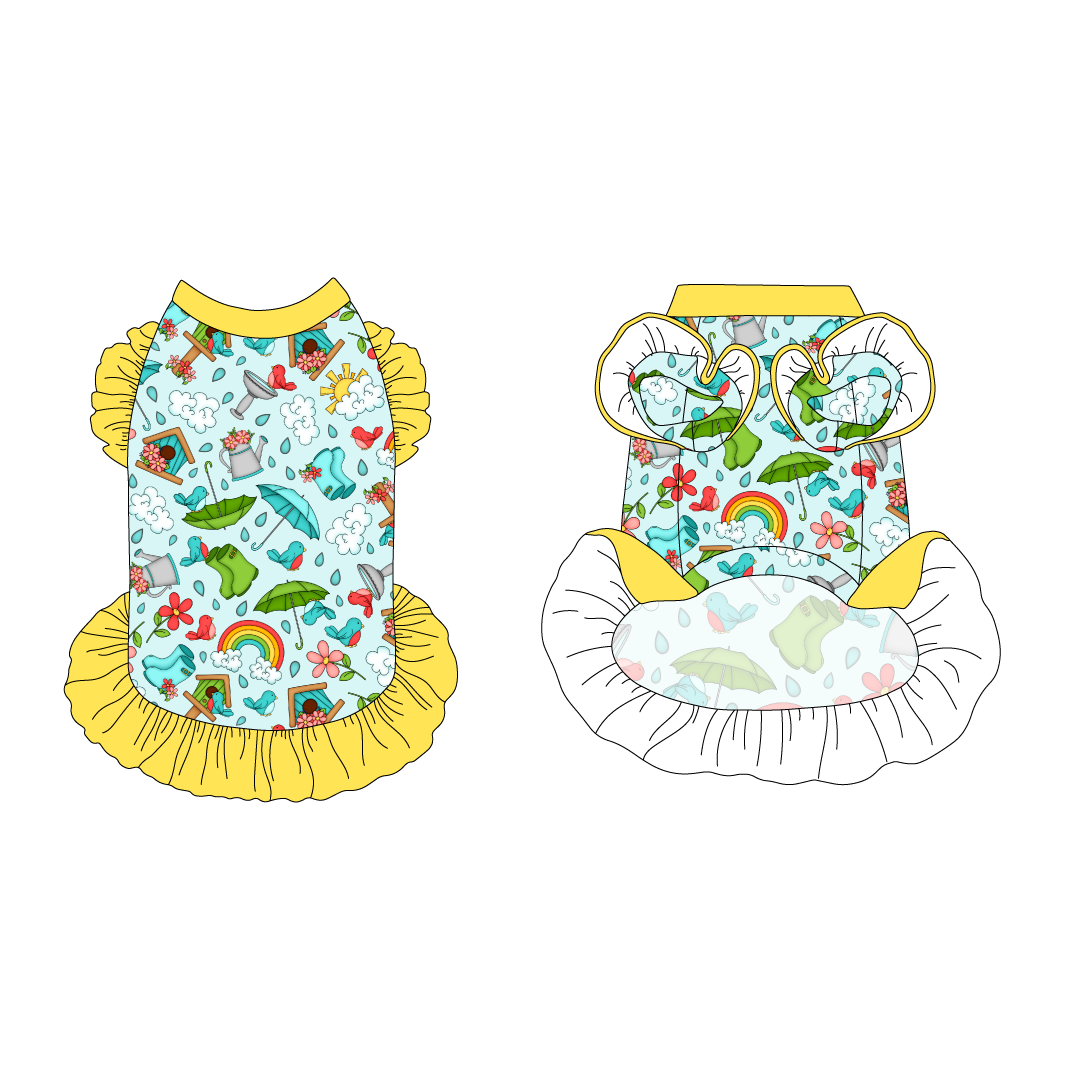 Rainy Day Delight - La Petite Shimmy Dress