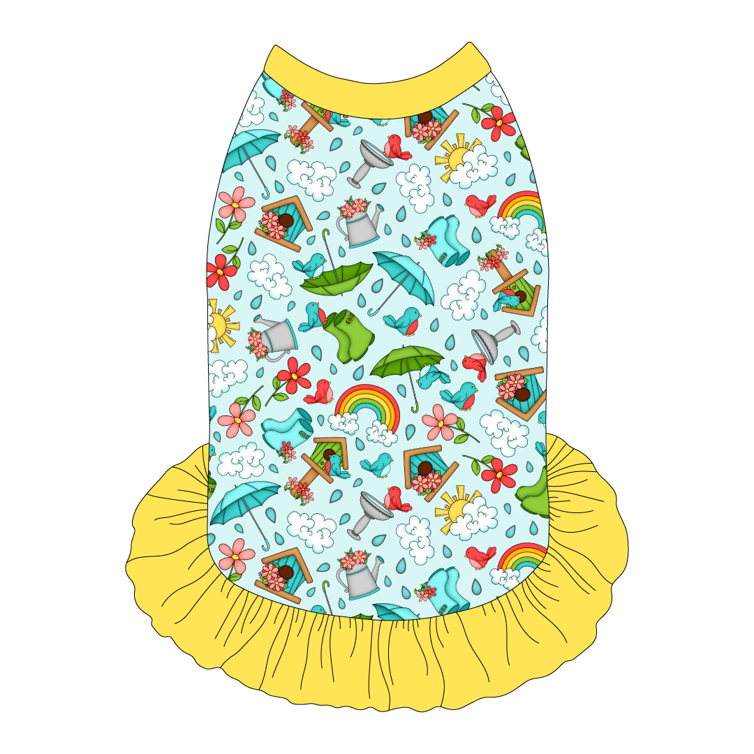 Rainy Day Delight - The Tank With Skirt