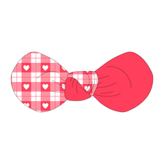 Valentine Plaids - Red Heart Plaid - The Knot Bow