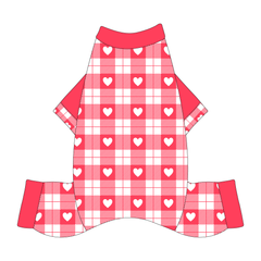 Valentine Plaids - Red Heart Plaid - Mon Ami Jammies