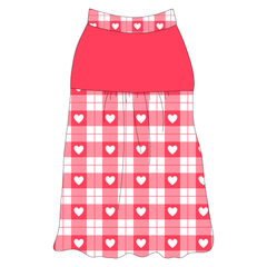 Valentine Plaids - Red Heart Plaid - The Sophia Tank