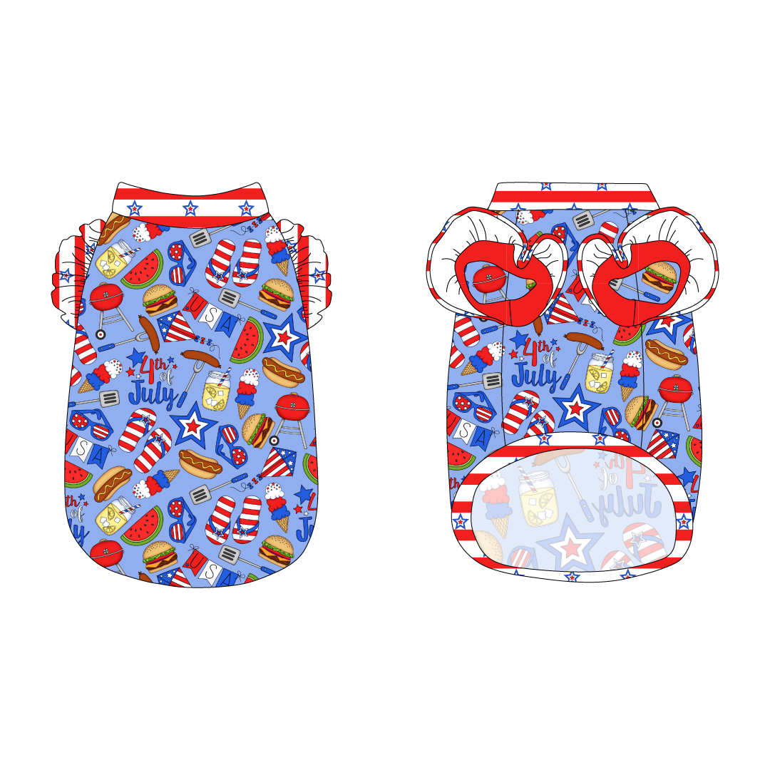 Red, White & BBQ - Red, White & BBQ - La Petite Shimmy Tank