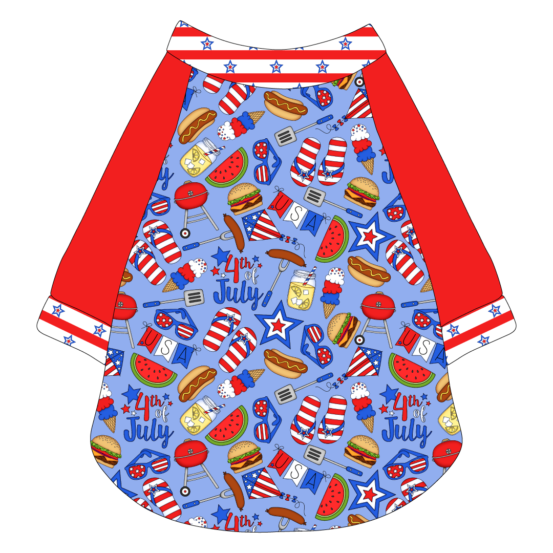 Red, White & BBQ - Red, White & BBQ - The Raglan Jersey