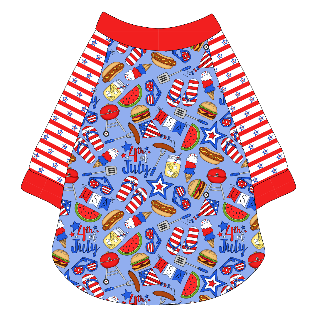 Red, White & BBQ - Red, White & BBQ - The Raglan Jersey