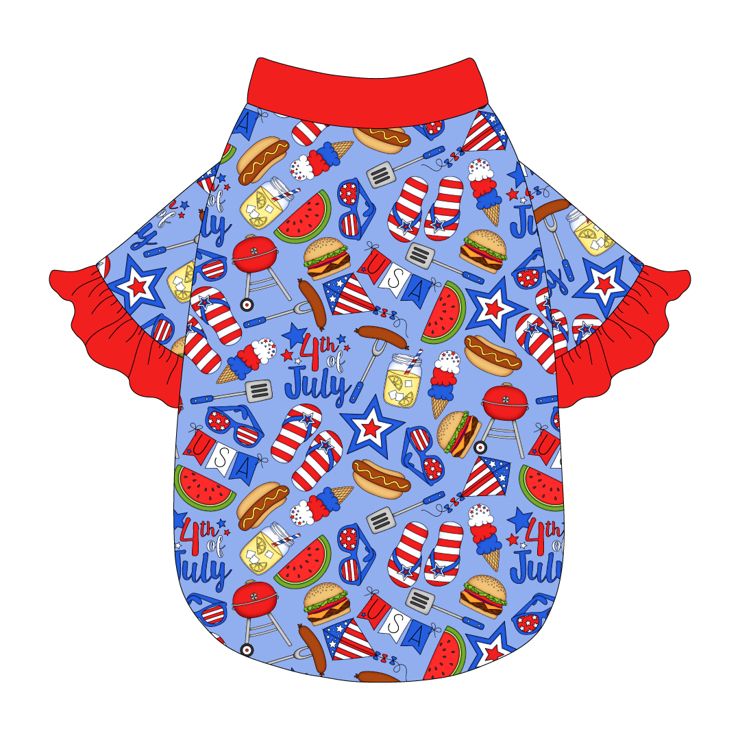 Red, White & BBQ - Red, White & BBQ - The Shimmy Edge Tee