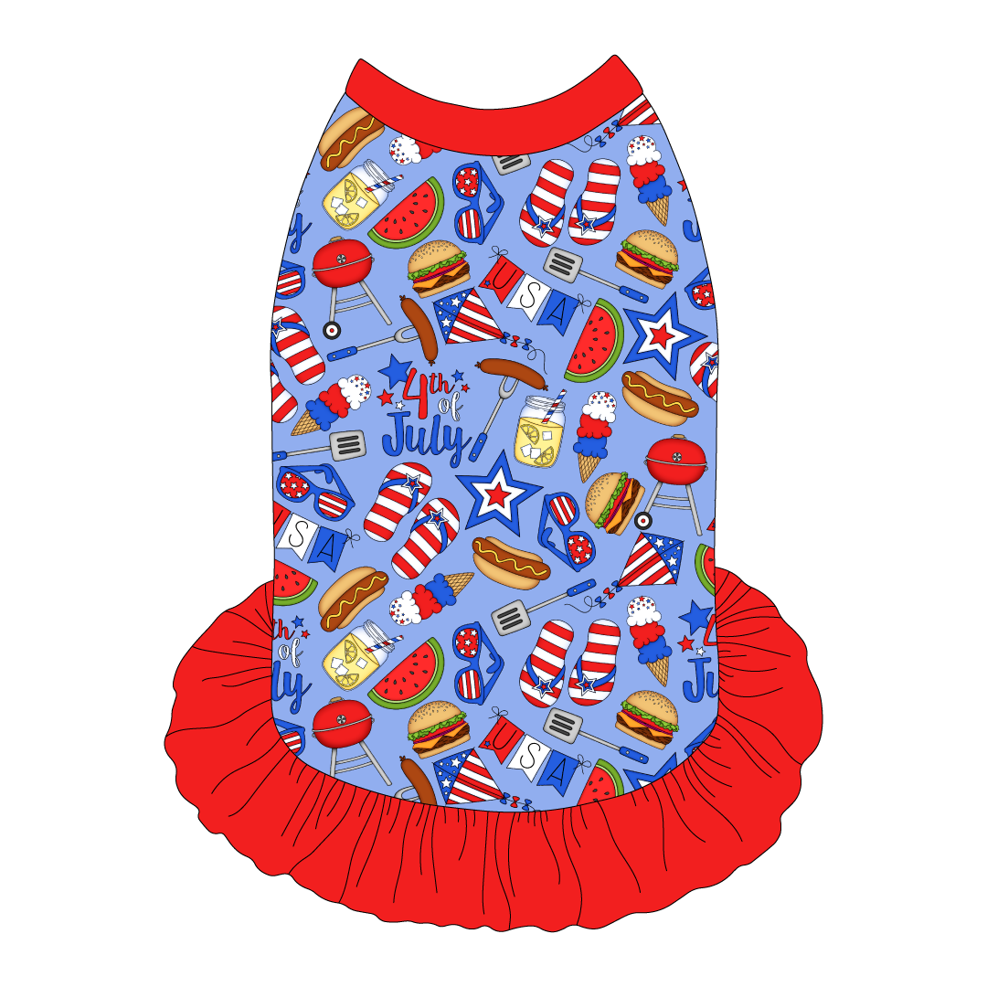 Red, White & BBQ - Red, White & BBQ - The Tank With Skirt