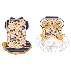 Scoops of Sunshine - Scoops Of Sunshine - La Petite Shimmy Dress With Double Skirt